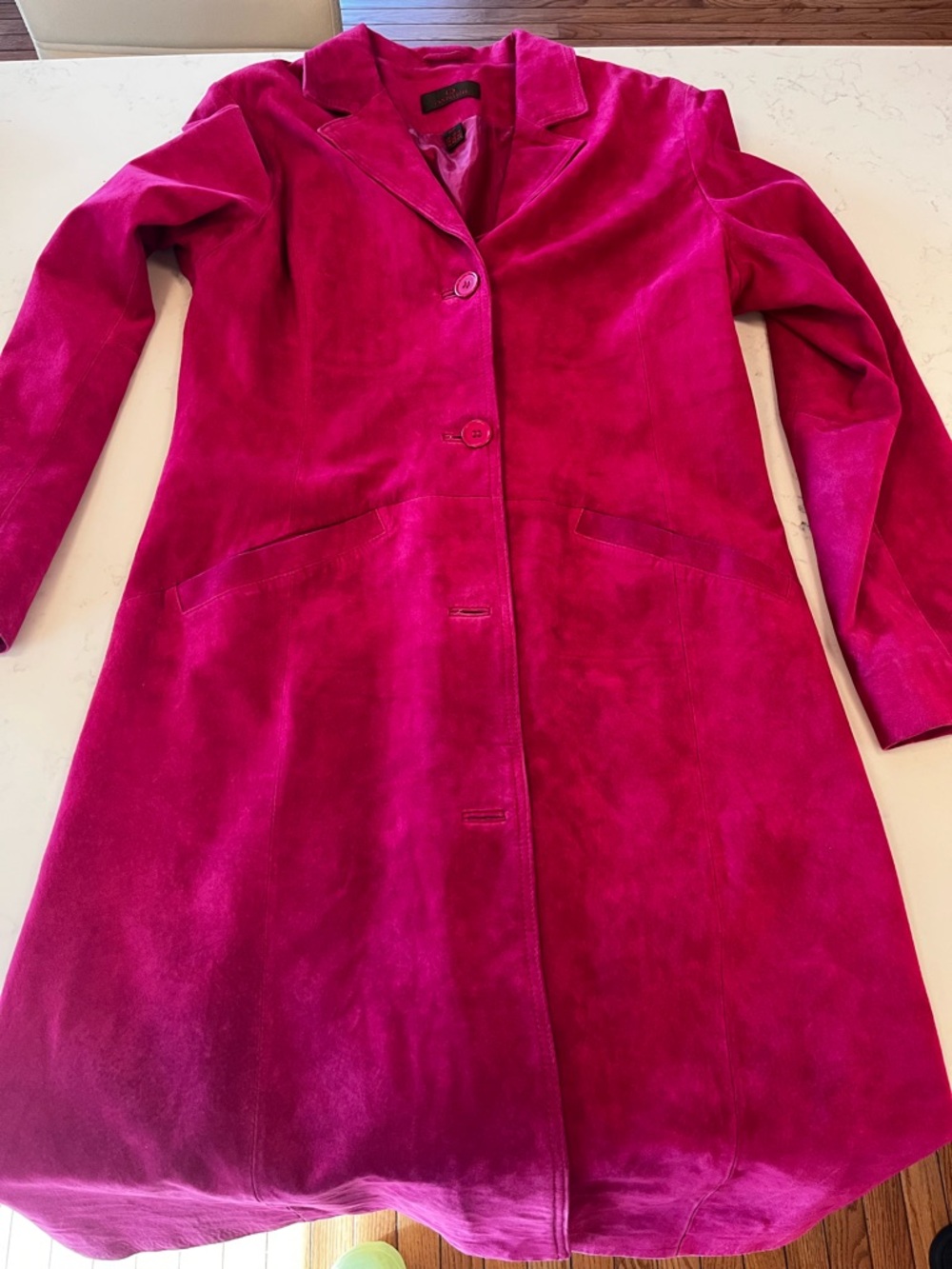 EUC Danier Women's Pink Suede Coat (M-L) - Picture 8 of 10